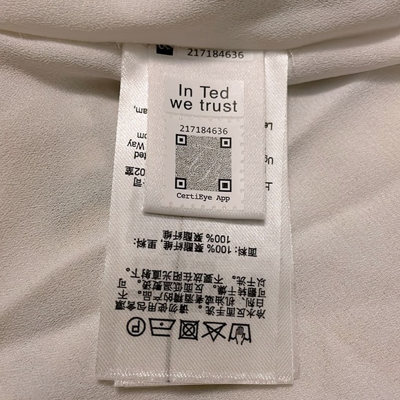 NWT Ted Baker London Bellona White Tiered Trapeze Mini Dress. $395 - Picture 9 of 13